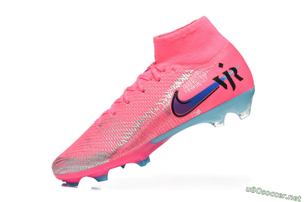 Men's Nike Air Zoom Mercurial Superfly 10 Elite FG Football Boots - Pink/Electric Pink/Blue Ice 8