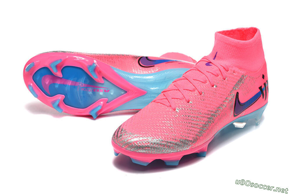Men's Nike Air Zoom Mercurial Superfly 10 Elite FG Football Boots - Pink/Electric Pink/Blue Ice 3