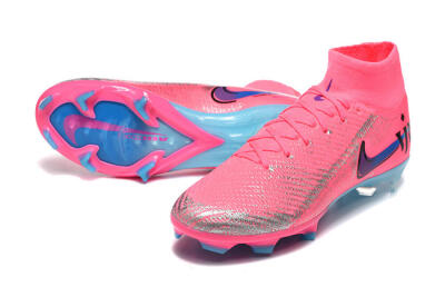 Men's Nike Air Zoom Mercurial Superfly 10 Elite FG Football Boots - Pink/Electric Pink/Blue Ice