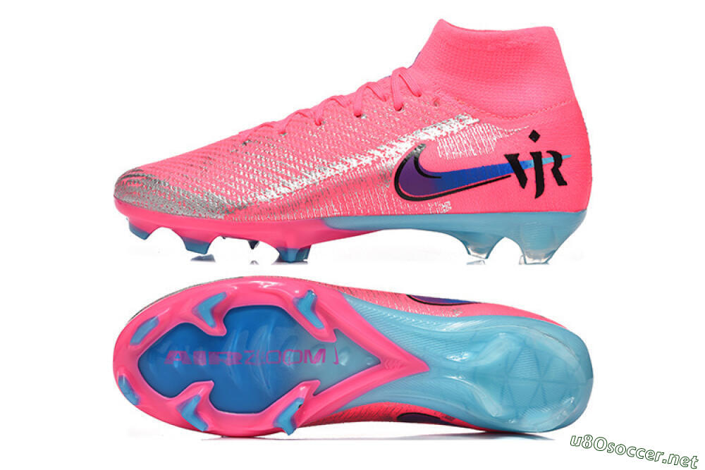 Men's Nike Air Zoom Mercurial Superfly 10 Elite FG Football Boots - Pink/Electric Pink/Blue Ice 1