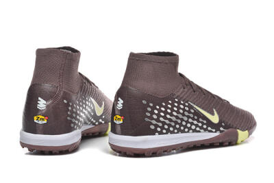 Men's Nike Air Zoom Mercurial Superfly 10 Elite TF Football Shoes - Brown/Lime Green/Gray