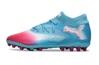 Men's Puma Future 8 Ultimate MG Football Boots - Blue/Sky Blue/Fuchsia Pink