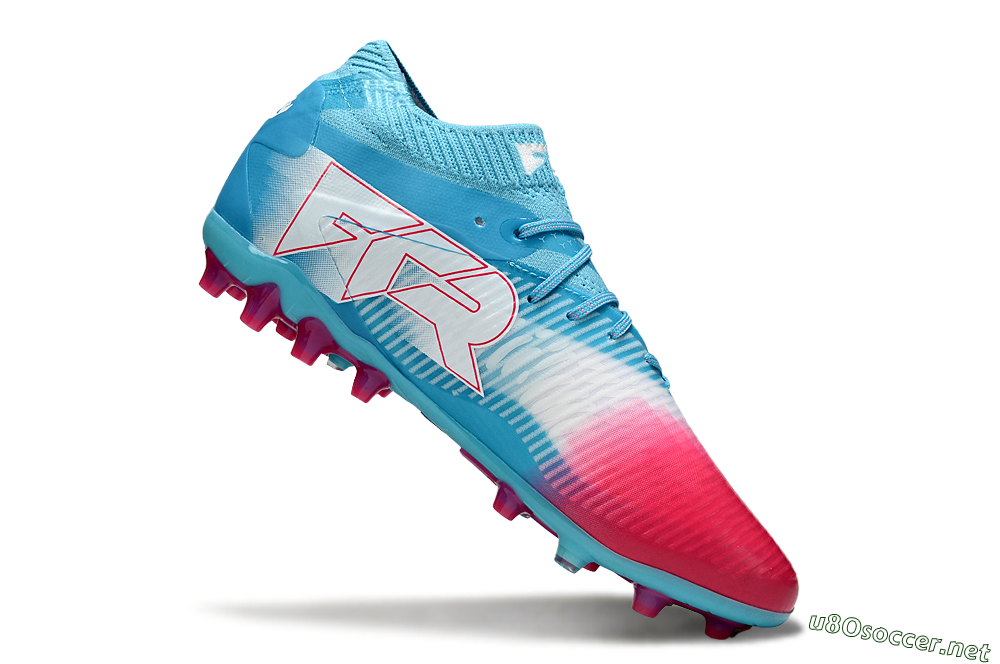 Men's Puma Future 8 Ultimate MG Football Boots - Blue/Sky Blue/Fuchsia Pink 4