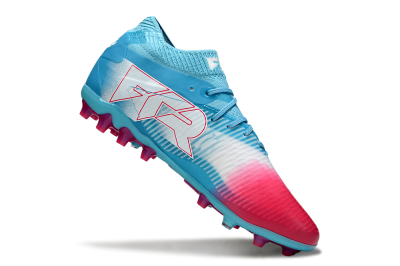 Men's Puma Future 8 Ultimate MG Football Boots - Blue/Sky Blue/Fuchsia Pink
