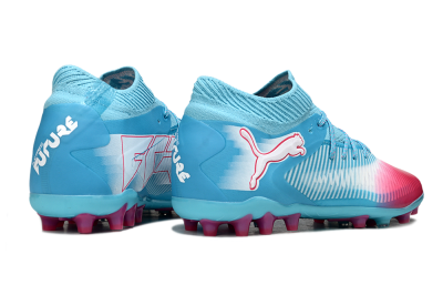 Men's Puma Future 8 Ultimate MG Football Boots - Blue/Sky Blue/Fuchsia Pink
