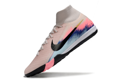 Unisex Nike Air Zoom Mercurial Superfly 10 Elite TF Football Shoes - Pink/Soft Pink/Light Blue