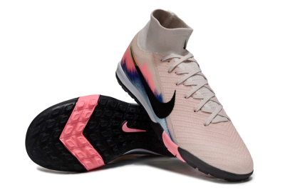 Unisex Nike Air Zoom Mercurial Superfly 10 Elite TF Football Shoes - Pink/Soft Pink/Light Blue
