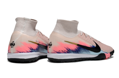 Unisex Nike Air Zoom Mercurial Superfly 10 Elite TF Football Shoes - Pink/Soft Pink/Light Blue