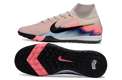 Unisex Nike Air Zoom Mercurial Superfly 10 Elite TF Football Shoes - Pink/Soft Pink/Light Blue