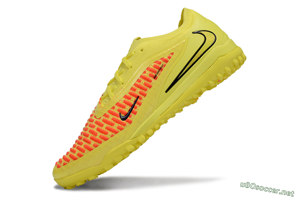Men's Nike Phantom 6 Low Elite TF Football Shoes - Yellow/Neon Yellow/Flame Orange 5