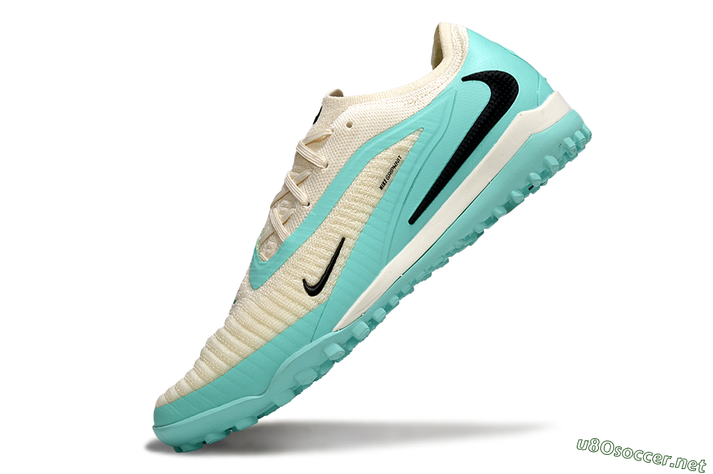 Men's Nike Phantom 6 Low Elite TF Football Shoes - Aqua/Soft Cream/Turquoise Splash 5