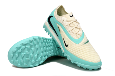 Men's Nike Phantom 6 Low Elite TF Football Shoes - Aqua/Soft Cream/Turquoise Splash