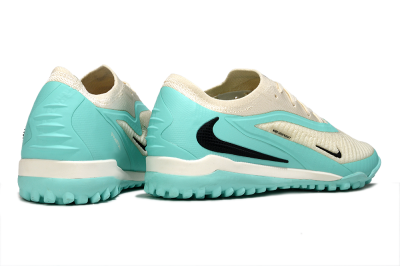 Men's Nike Phantom 6 Low Elite TF Football Shoes - Aqua/Soft Cream/Turquoise Splash
