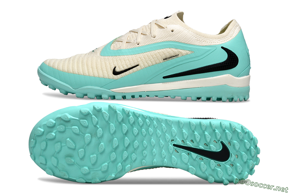 Men's Nike Phantom 6 Low Elite TF Football Shoes - Aqua/Soft Cream/Turquoise Splash 1