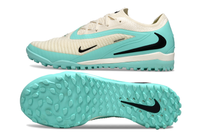 Men's Nike Phantom 6 Low Elite TF Football Shoes - Aqua/Soft Cream/Turquoise Splash
