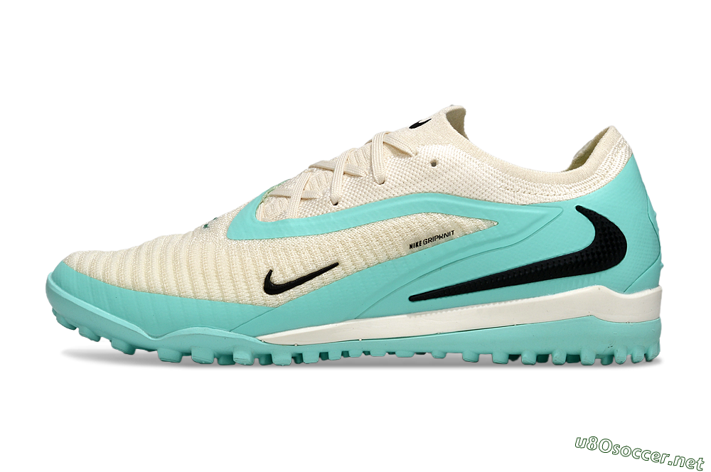 Men's Nike Phantom 6 Low Elite TF Football Shoes - Aqua/Soft Cream/Turquoise Splash 0
