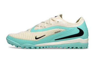 Men's Nike Phantom 6 Low Elite TF Football Shoes - Aqua/Soft Cream/Turquoise Splash