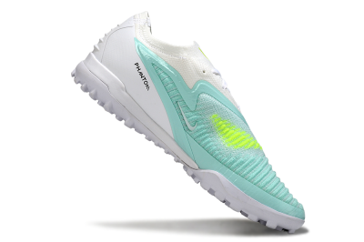 Men's Nike Phantom 6 Low Elite TF Football Shoes - Aqua/Lime Green/White
