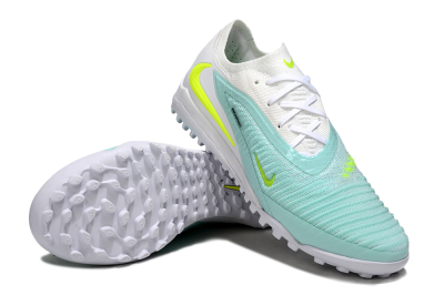Men's Nike Phantom 6 Low Elite TF Football Shoes - Aqua/Lime Green/White