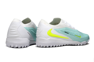 Men's Nike Phantom 6 Low Elite TF Football Shoes - Aqua/Lime Green/White