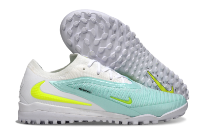 Men's Nike Phantom 6 Low Elite TF Football Shoes - Aqua/Lime Green/White
