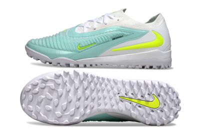 Men's Nike Phantom 6 Low Elite TF Football Shoes - Aqua/Lime Green/White