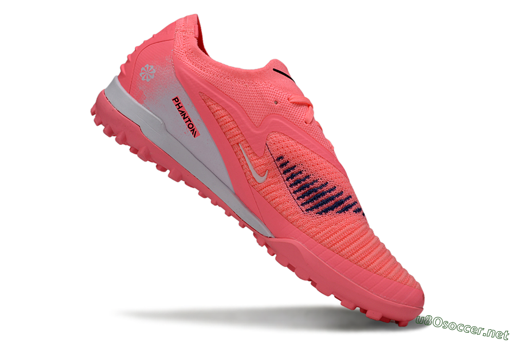 Men's Nike Phantom 6 Low Elite TF Football Shoes - Pink/Electric Pink/Black 4