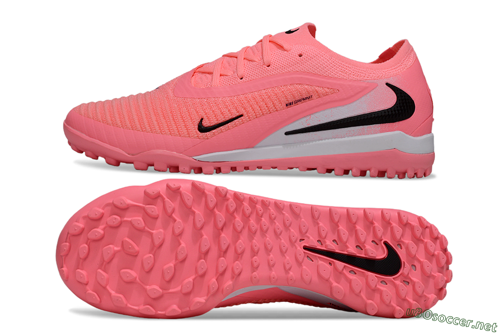 Men's Nike Phantom 6 Low Elite TF Football Shoes - Pink/Electric Pink/Black 1