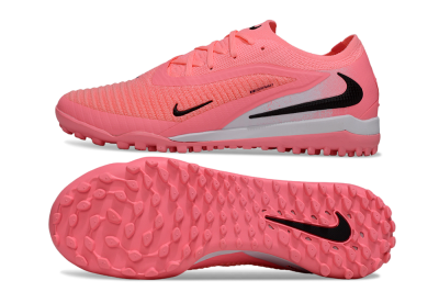 Men's Nike Phantom 6 Low Elite TF Football Shoes - Pink/Electric Pink/Black