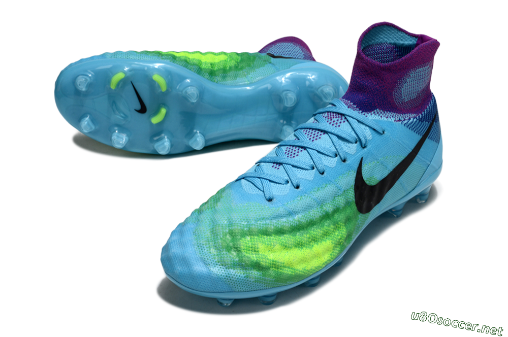 Men's Nike Magista Orden 2 FG Football Boots - Blue/Bright Aqua/Lime Green 3