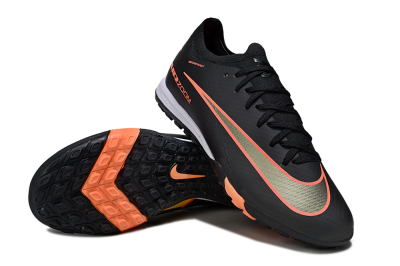 Unisex Nike Air Zoom Mercurial Vapor 16 Elite TF Football Shoes - Black/Electric Orange/Gold Rush