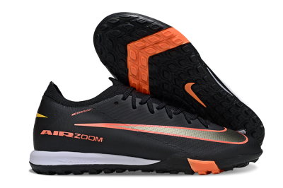 Unisex Nike Air Zoom Mercurial Vapor 16 Elite TF Football Shoes - Black/Electric Orange/Gold Rush