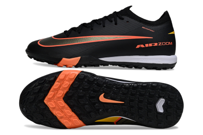 Unisex Nike Air Zoom Mercurial Vapor 16 Elite TF Football Shoes - Black/Electric Orange/Gold Rush