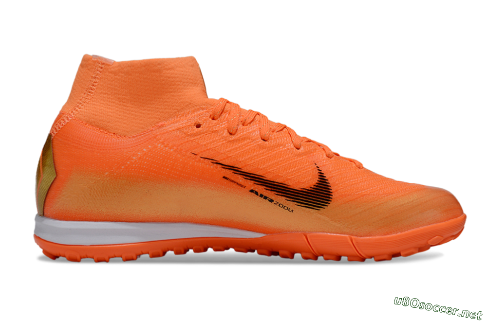 Unisex Nike Air Zoom Mercurial Superfly 10 Elite TF Football Shoes - Orange/Bright Blaze/Black Gold 5