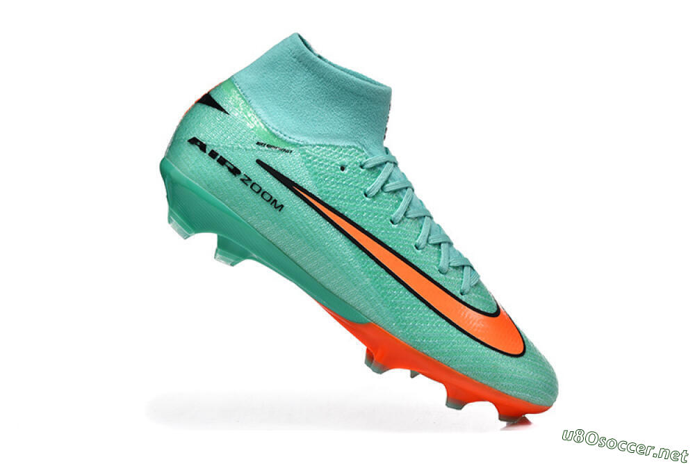 Unisex Nike Air Zoom Mercurial Superfly 10 Elite FG Football Boots - Aqua/Coral Burst/Turquoise Splash 4