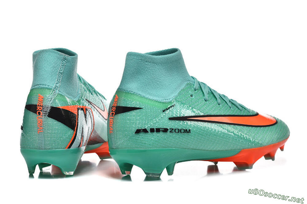 Unisex Nike Air Zoom Mercurial Superfly 10 Elite FG Football Boots - Aqua/Coral Burst/Turquoise Splash 5