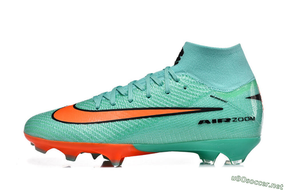 Unisex Nike Air Zoom Mercurial Superfly 10 Elite FG Football Boots - Aqua/Coral Burst/Turquoise Splash 0