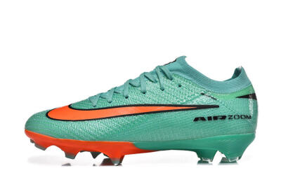 Unisex Nike Air Zoom Mercurial Vapor 16 Elite FG Football Boots - Green/Aqua Splash/Coral Burst