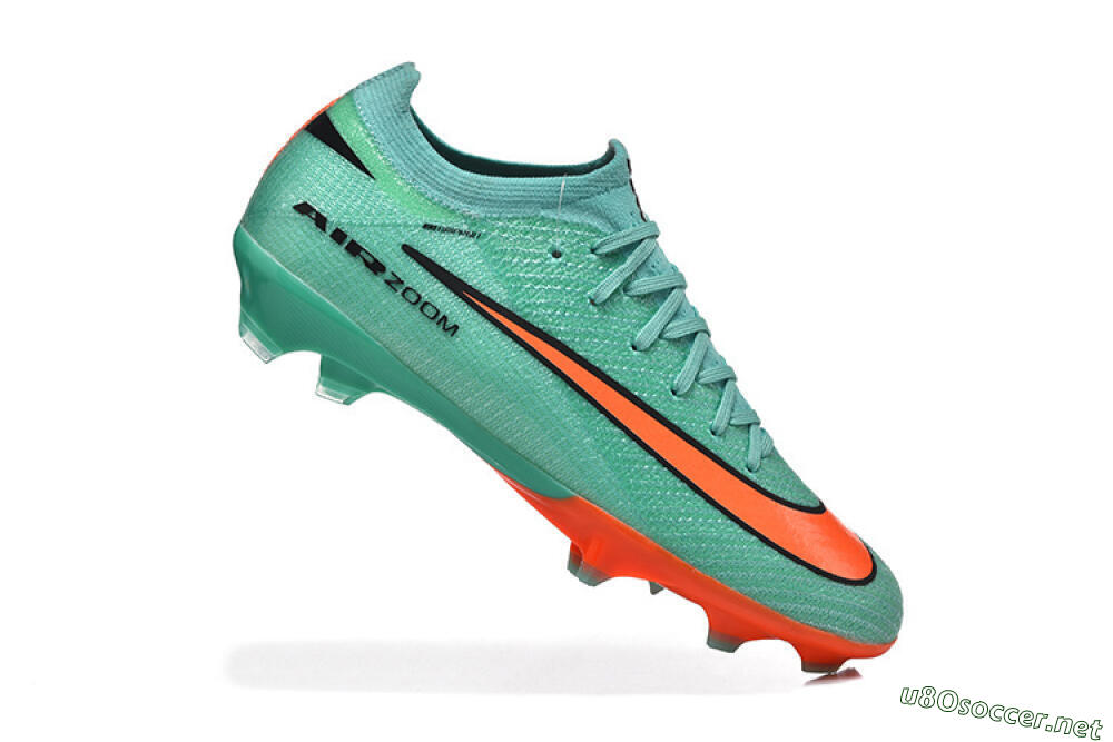 Unisex Nike Air Zoom Mercurial Vapor 16 Elite FG Football Boots - Green/Aqua Splash/Coral Burst 4