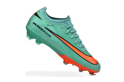 Unisex Nike Air Zoom Mercurial Vapor 16 Elite FG Football Boots - Green/Aqua Splash/Coral Burst