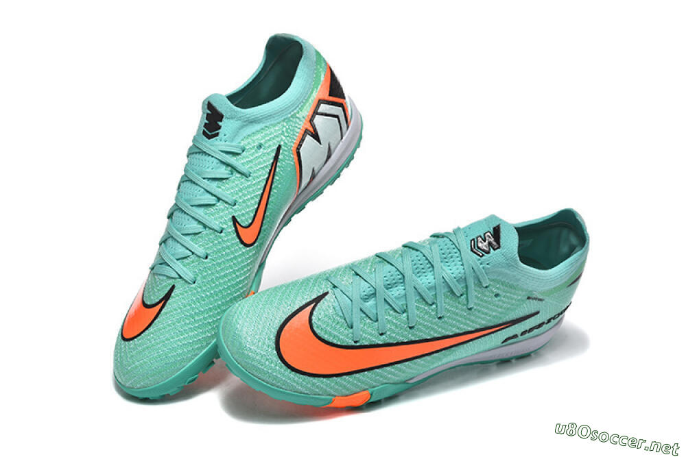 Unisex Nike Air Zoom Mercurial Vapor 16 Elite TF Football Shoes - Aqua/Coral Burst/Teal Wave 3