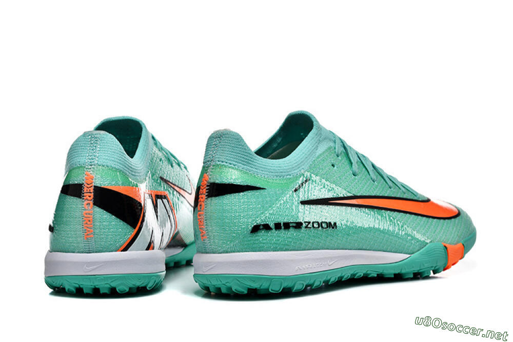 Unisex Nike Air Zoom Mercurial Vapor 16 Elite TF Football Shoes - Aqua/Coral Burst/Teal Wave 5