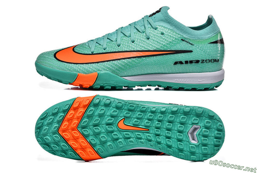 Unisex Nike Air Zoom Mercurial Vapor 16 Elite TF Football Shoes - Aqua/Coral Burst/Teal Wave 1