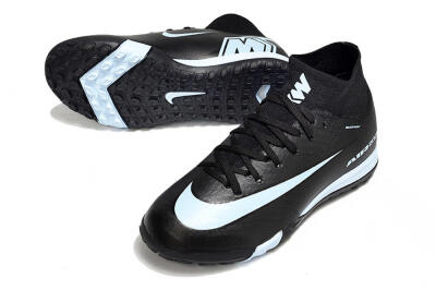 Kids Nike Air Zoom Mercurial Superfly 10 Elite TF Football Shoes - Black/Sky Blue/Black
