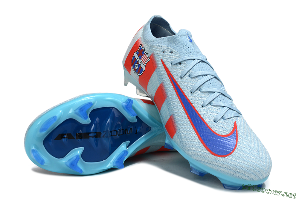 Men's Nike Air Zoom Mercurial Vapor 16 Elite FG Football Boots - Blue/Bright Red/Light Blue 3