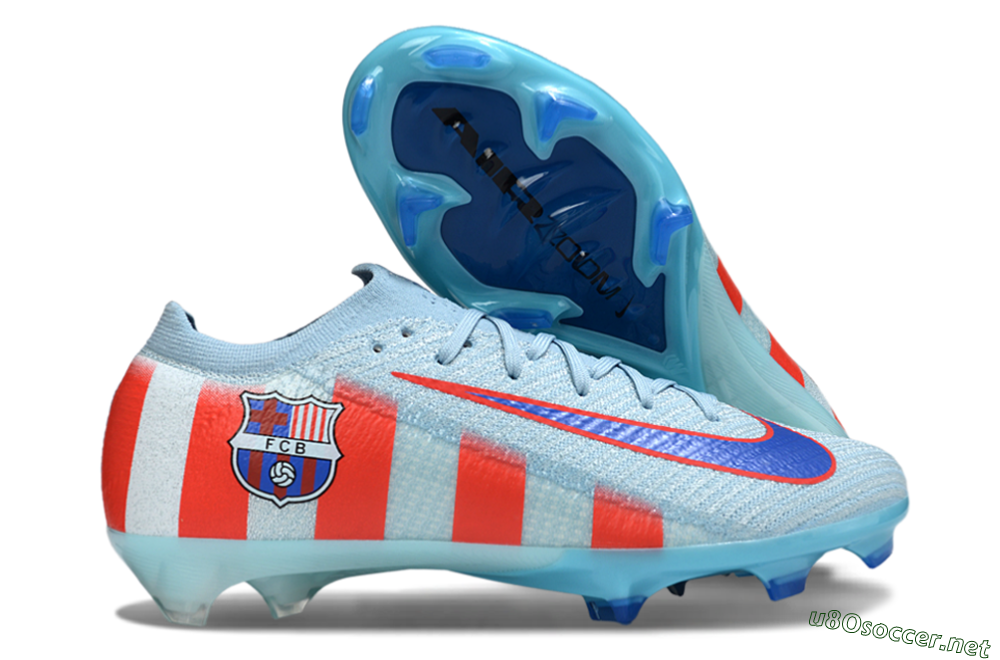 Men's Nike Air Zoom Mercurial Vapor 16 Elite FG Football Boots - Blue/Bright Red/Light Blue 2