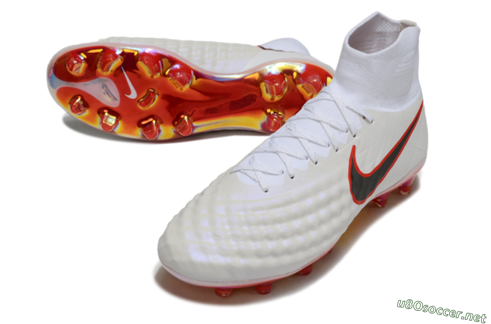 Men's Nike Magista Orden 2 FG Football Boots - White/Fiery Red/Black 4