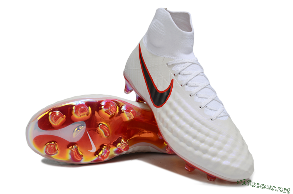 Men's Nike Magista Orden 2 FG Football Boots - White/Fiery Red/Black 3