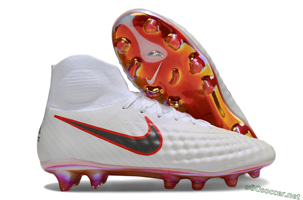 Men's Nike Magista Orden 2 FG Football Boots - White/Fiery Red/Black 2