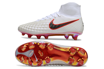 Men's Nike Magista Orden 2 FG Football Boots - White/Fiery Red/Black